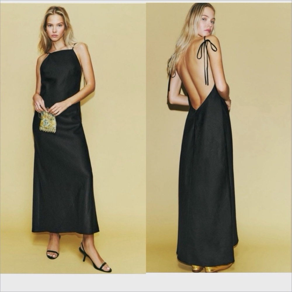 REFORMATION Selia Dress (100% Linen)